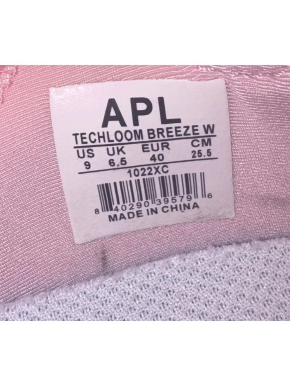 APL Techloom Breeze Womens Athletic Running Shoes Size 9 Pink White